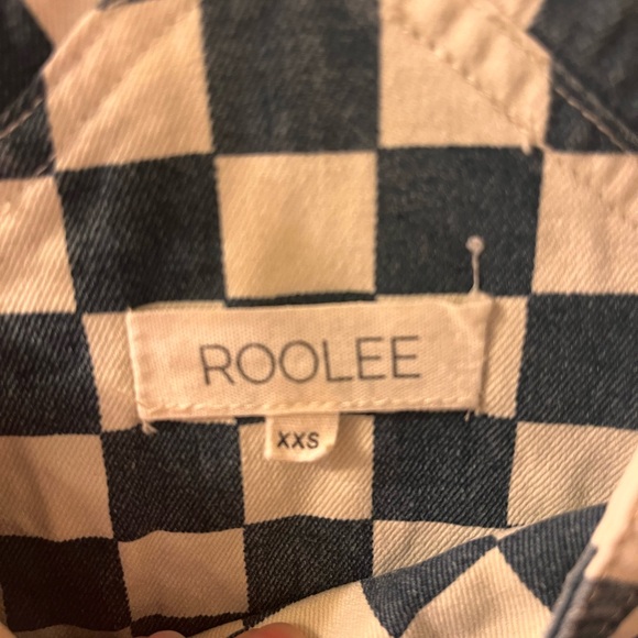 ROOLEE blue and white checkered overalls - Picture 4 of 4